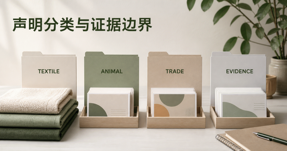 Amazon CPF声明分类如何对应证据：纺织、动物福利与公平贸易不能互相替代