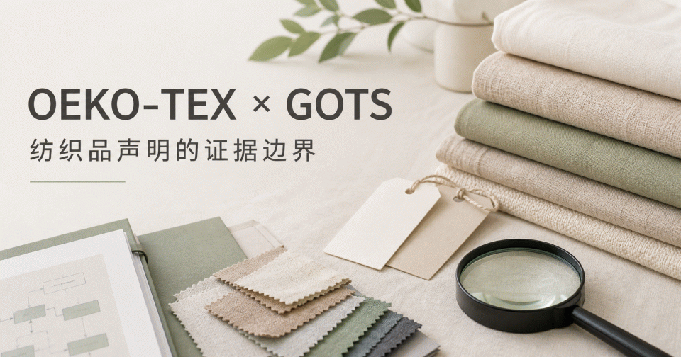 纺织品 OEKO-TEX 与 GOTS 怎么区分：证书范围、批次文件与页面声明
