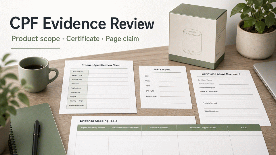 How to Review Amazon CPF: Start with Product Scope, Evidence, and Claim Boundaries