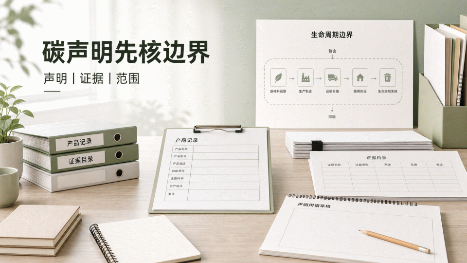 碳声明上线前先核边界：产品、证据与页面用语如何对应