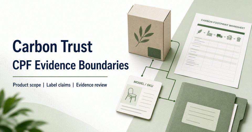 Carbon Trust Labels and CPF Evidence Boundaries: Scope, Claims, and Records