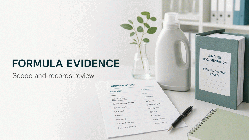 EPA Safer Choice Formula Evidence: Ingredient Lists, Product Scope, and CPF Page Wording