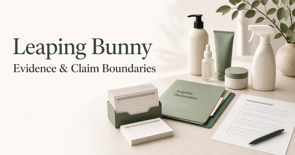 Leaping Bunny Cruelty-Free Claims: Evidence Preparation and CPF Wording Boundaries