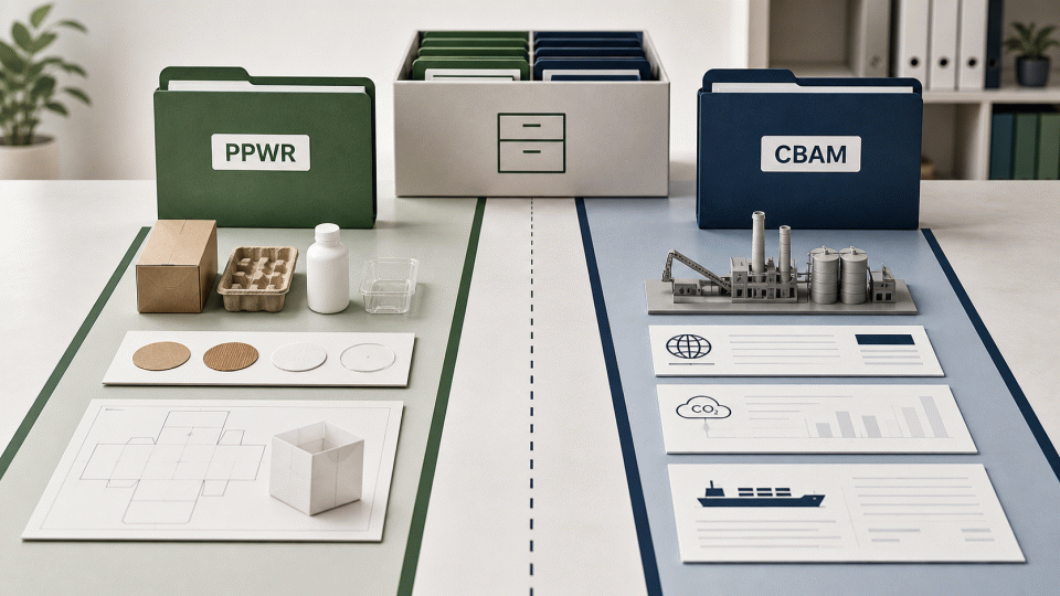 Can PPWR and CBAM Share a Compliance Repository? Separate Packaging and Carbon Evidence