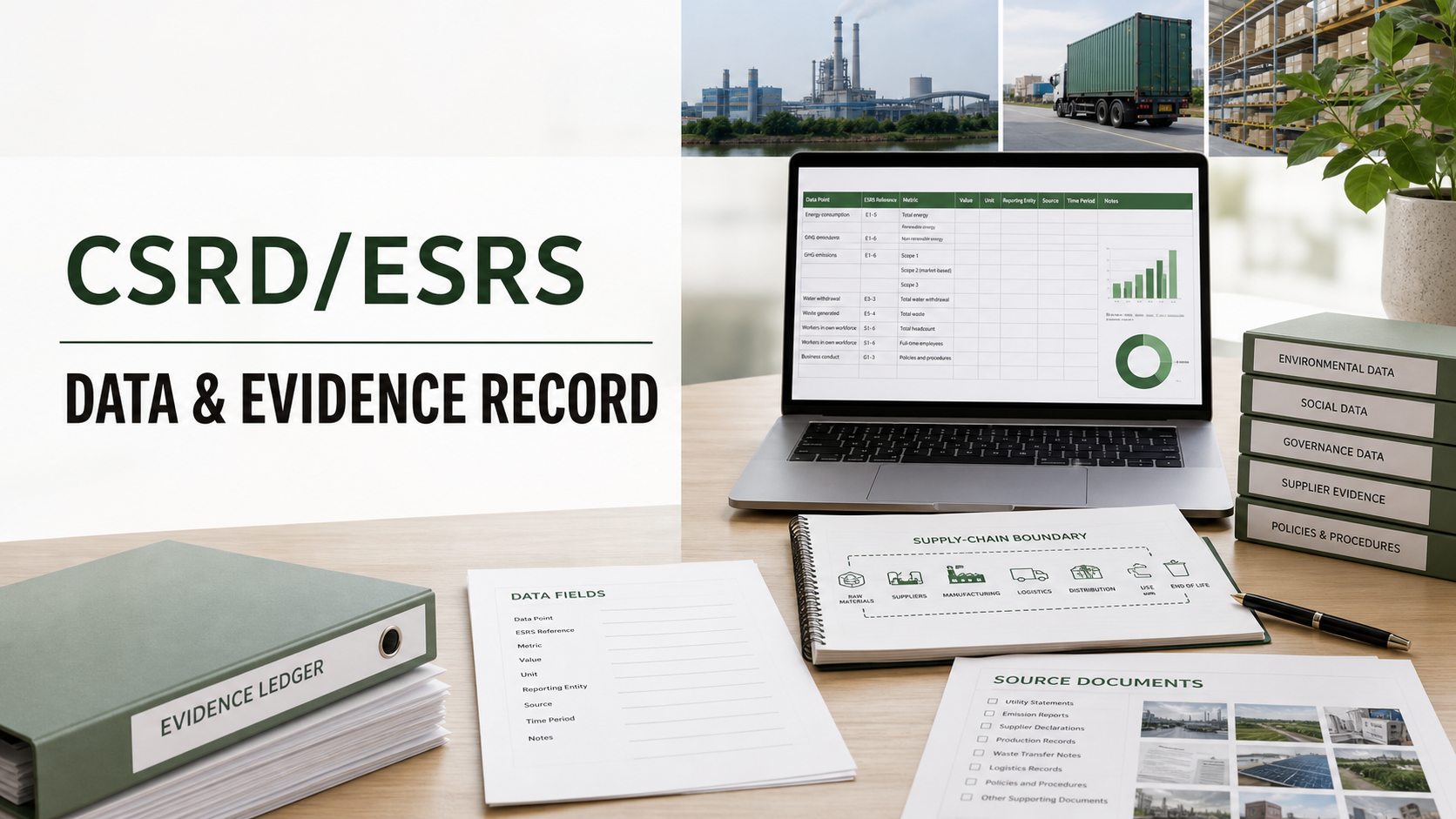 CSRD and ESRS Data Preparation: An Evidence Record for Cross-Border Suppliers