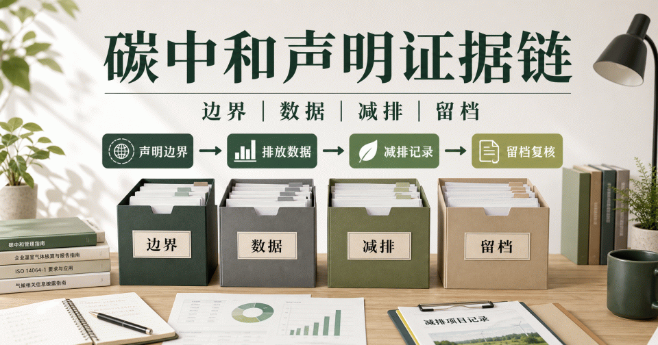 碳中和声明证据链怎么准备：先明确边界，再整理资料