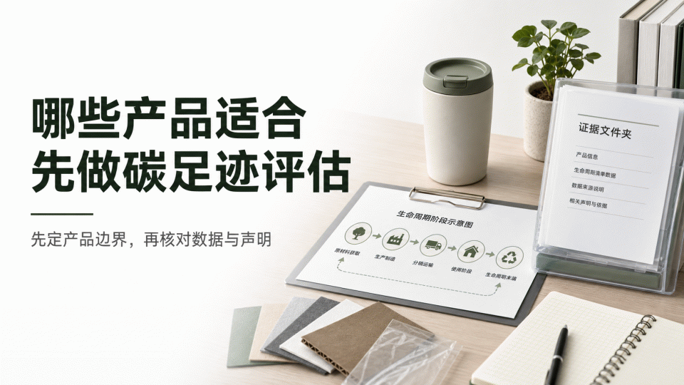 哪些产品适合先做产品碳足迹评估：先定边界，再核对数据与声明