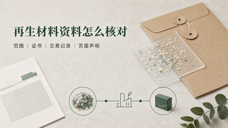 包袋、鞋材、包装的再生材料声明怎么核对：先看范围与证据链