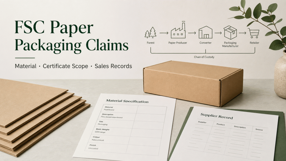 FSC Paper Packaging Claims: Check Material, Certificate Scope and Sales Records