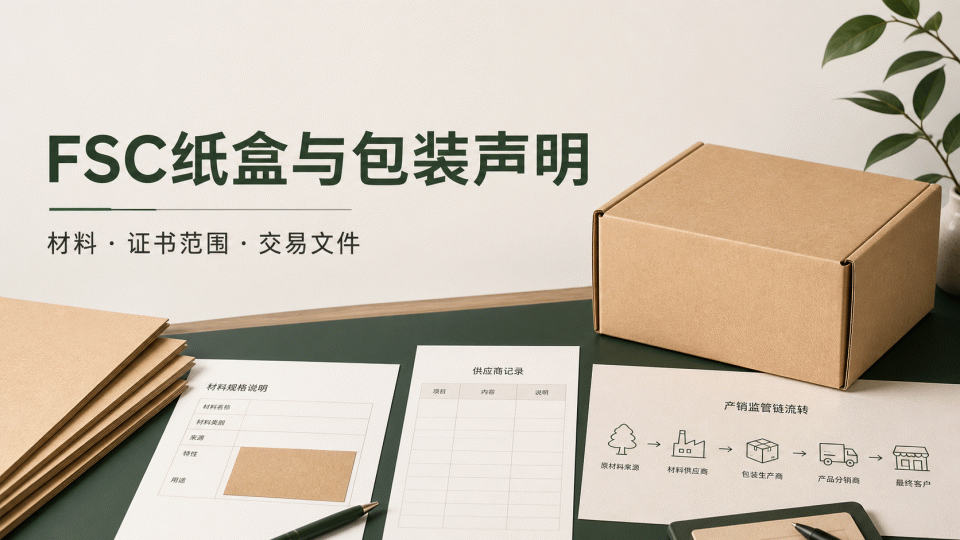 FSC纸盒与包装声明：先核对材料、证书范围和交易文件