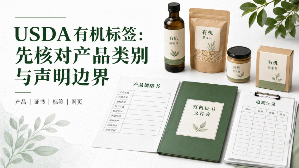 USDA有机标签：先核对产品类别与声明边界