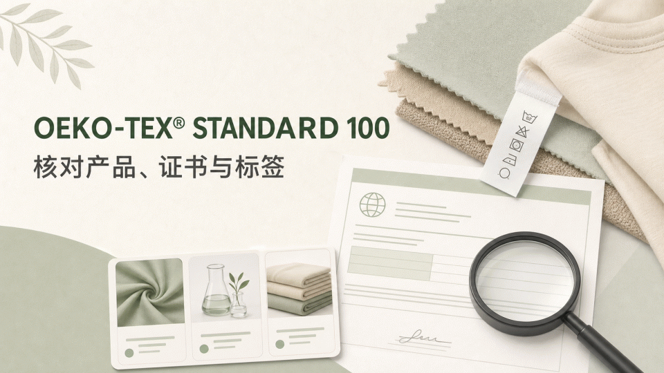 OEKO-TEX® STANDARD 100证书怎么核对：产品范围、证书编号与标签声明