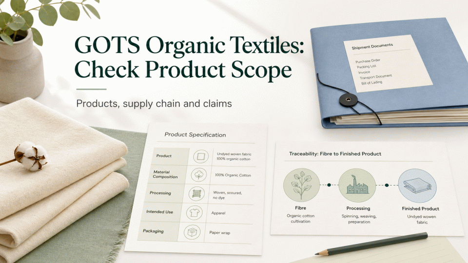 GOTS Organic Textiles: Check Product Scope and Certificates