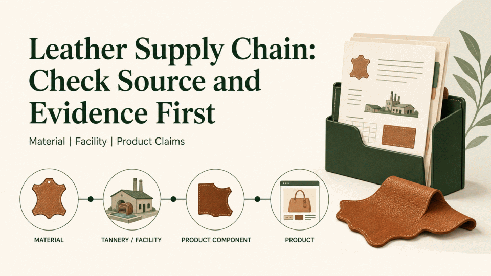 Leather Supply Chain for Shoes and Bags: Check Source, Facility and Product Claims