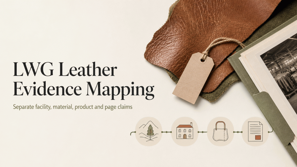 LWG Leather Evidence Mapping: Connect Supply-Chain Records to Page Claims