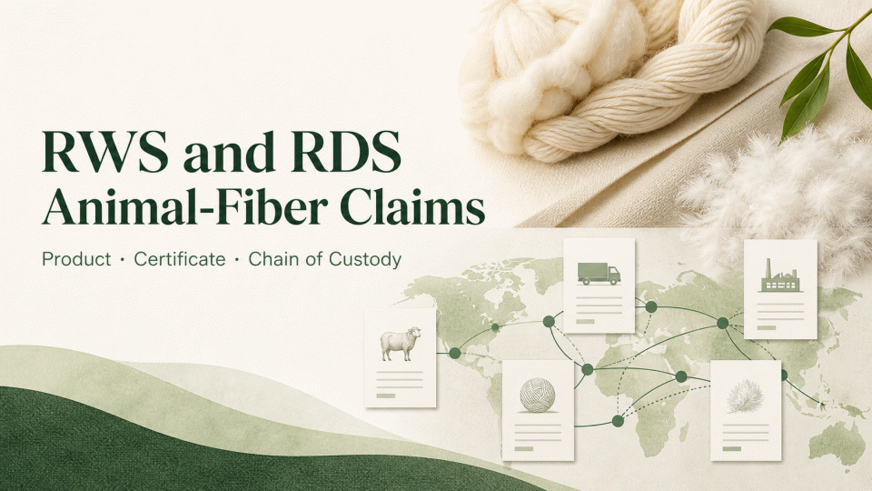 RWS and RDS Animal-Fiber Claims: Check the Product, Certificate and Chain of Custody