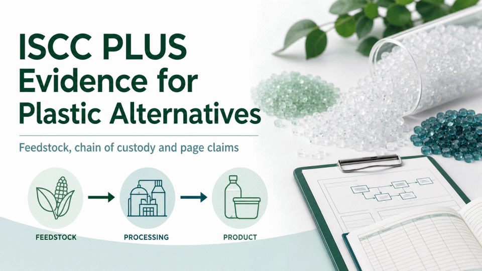 ISCC PLUS Evidence for Plastic Alternatives: Feedstock, Chain of Custody and Page Claims