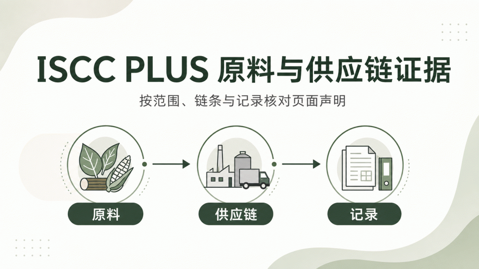 ISCC PLUS 原料与供应链证据怎么核对