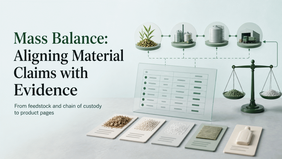 ISCC PLUS Mass Balance Claims: Aligning Feedstock, Chain of Custody, and Product Evidence