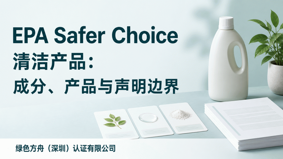 EPA Safer Choice 清洁产品：成分、产品与声明边界