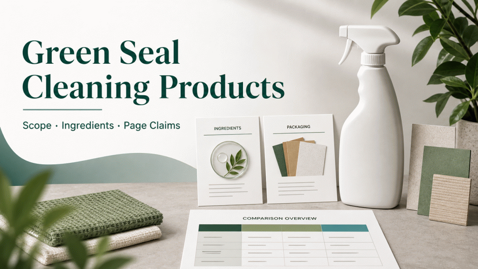 Green Seal Cleaning Products: Check Scope Before Writing Claims