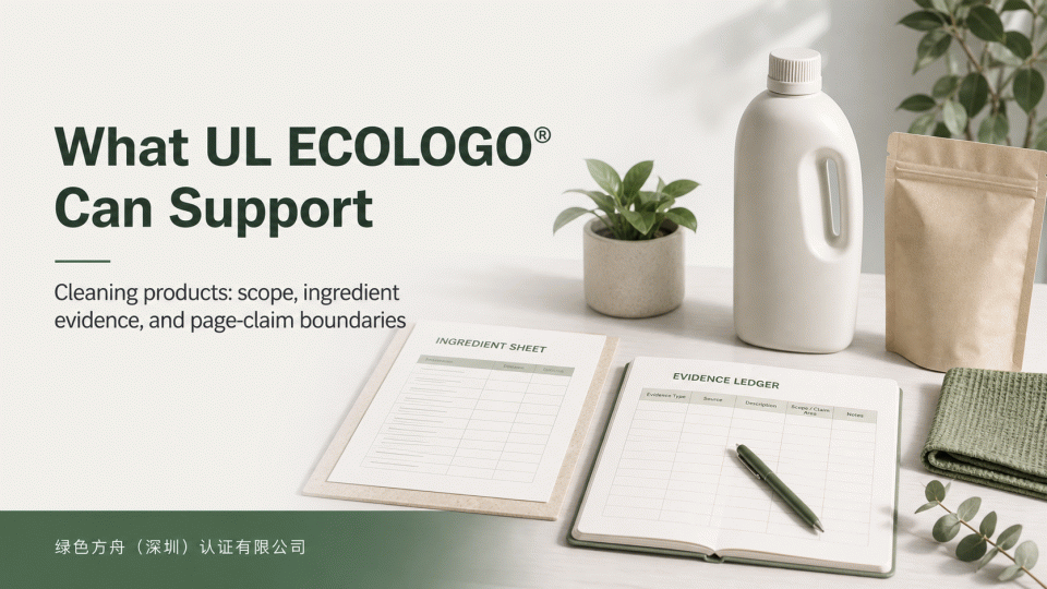 What UL ECOLOGO® Can Support: Align Product Scope with Evidence