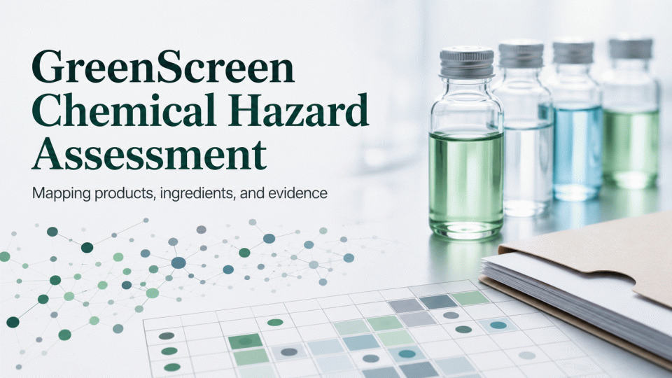 GreenScreen Chemical Hazard Assessment: Mapping Products, Ingredients, and Evidence