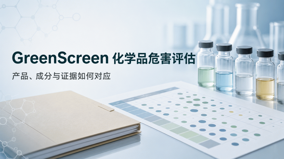 GreenScreen 化学品危害评估：产品、成分与证据如何对应