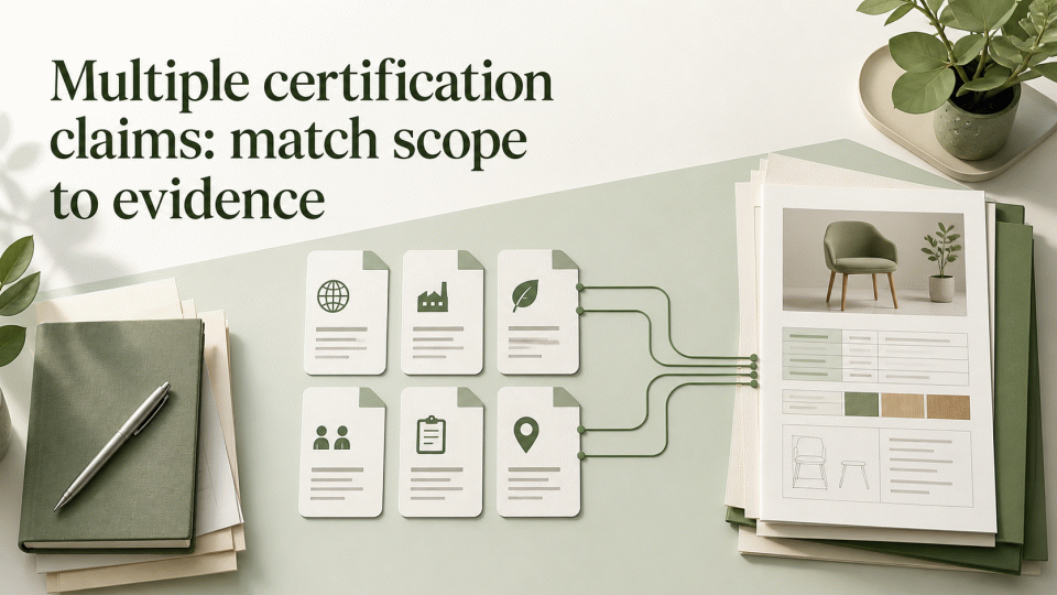 How to Align Multiple Certification Claims with Product Evidence