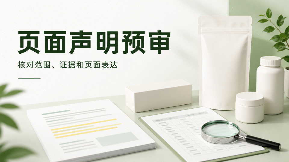 页面声明预审怎么做：把产品、证据和页面句子先对上