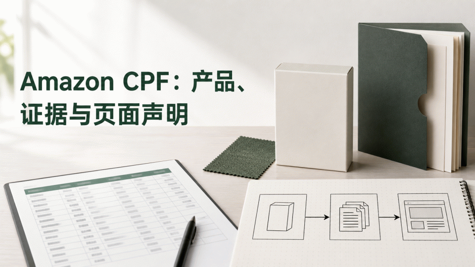 Amazon CPF：产品、证据与页面声明怎么核对