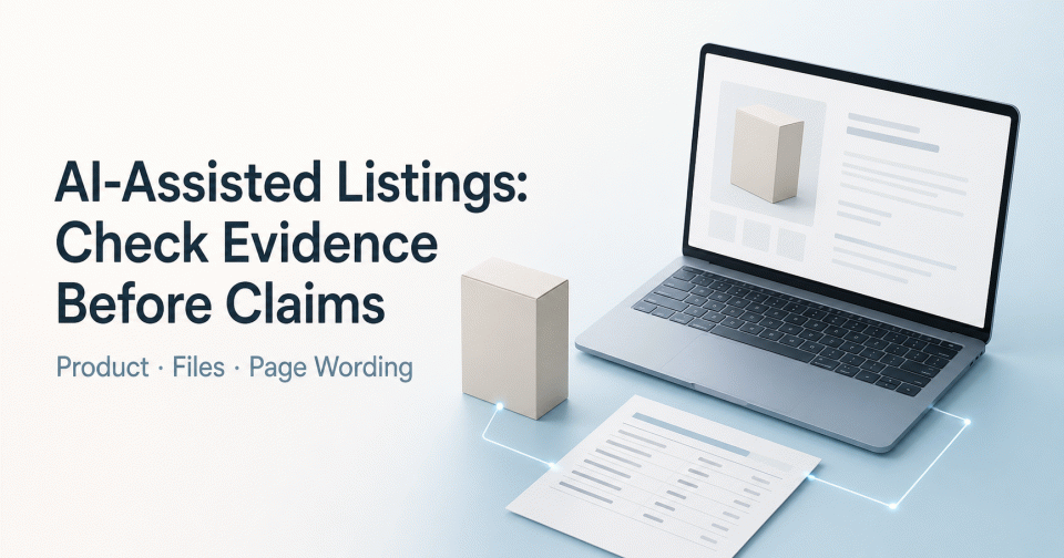 AI-Assisted Listings: Check Evidence Before Claims