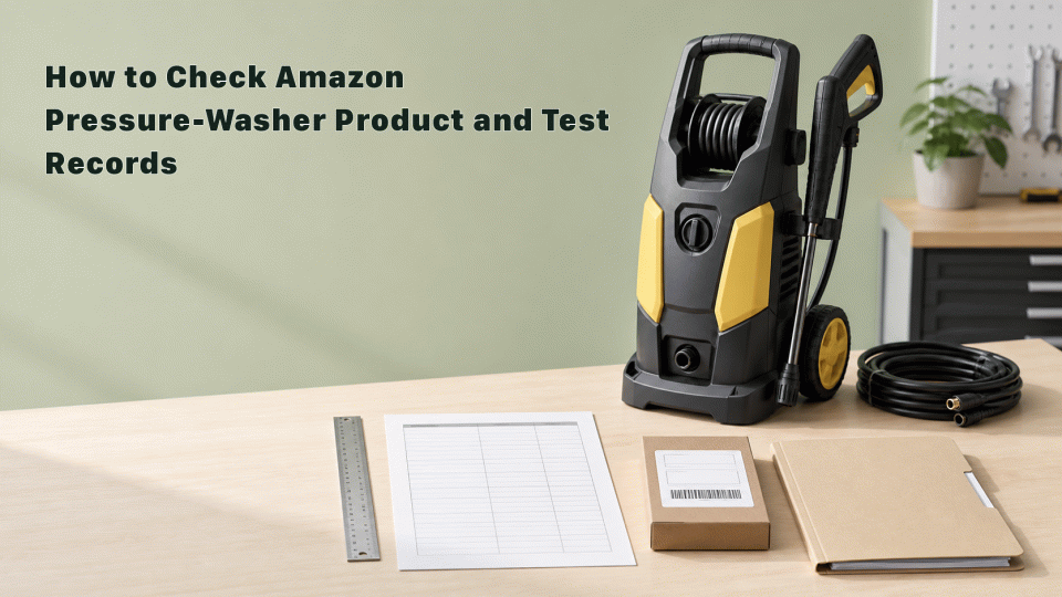 How to Check Amazon Pressure-Washer Product and Test Records