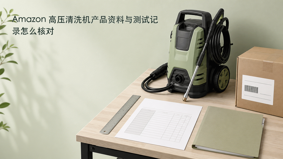 Amazon 高压清洗机产品资料与测试记录怎么核对