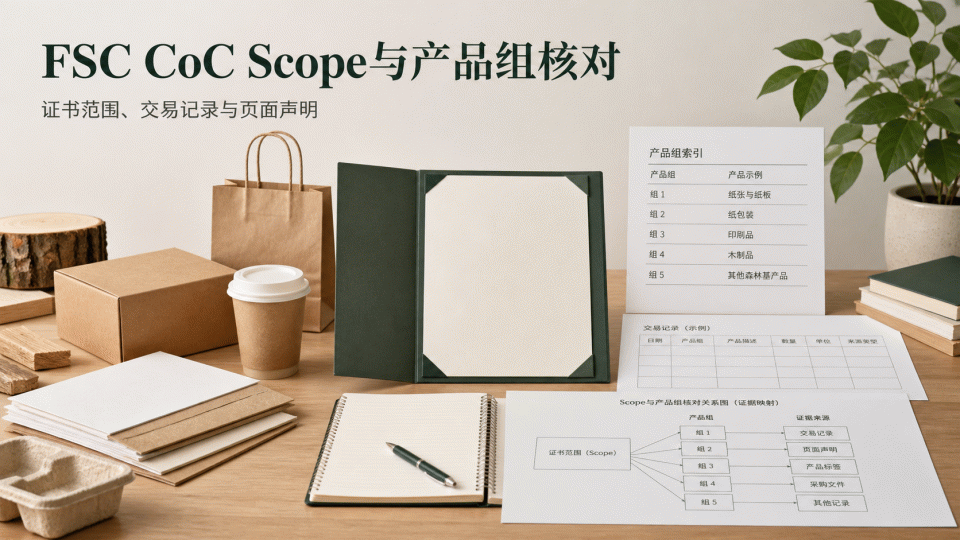 FSC CoC证书Scope与产品组怎么核对
