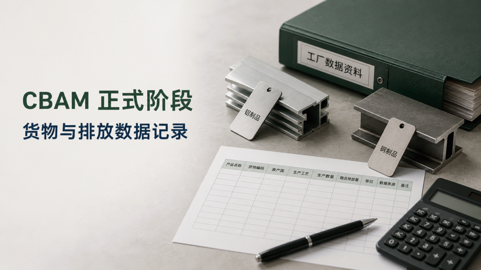 欧盟 CBAM 正式阶段：进口商品与排放数据记录清单
