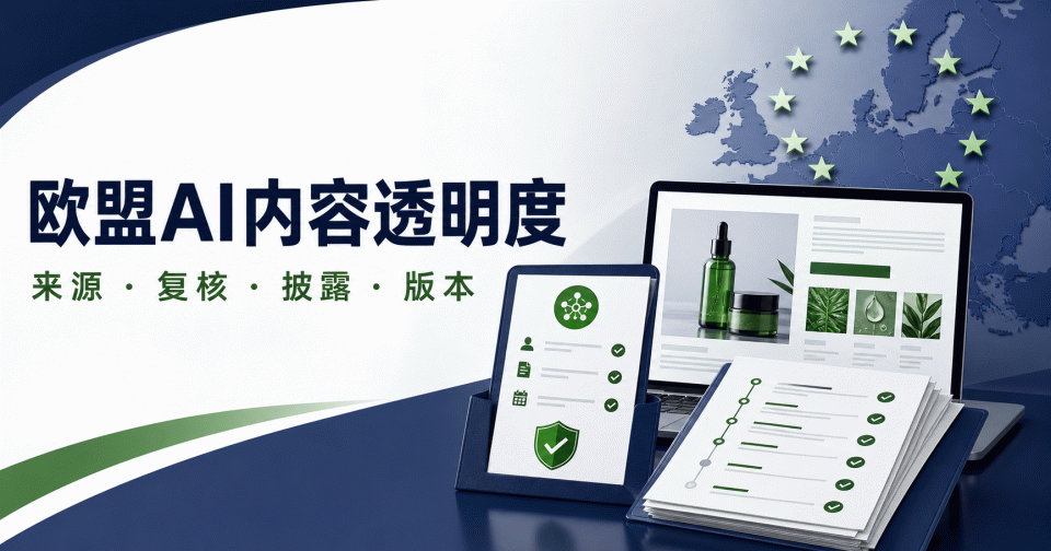 欧盟AI内容透明度要求：品牌页面如何留下来源与披露记录