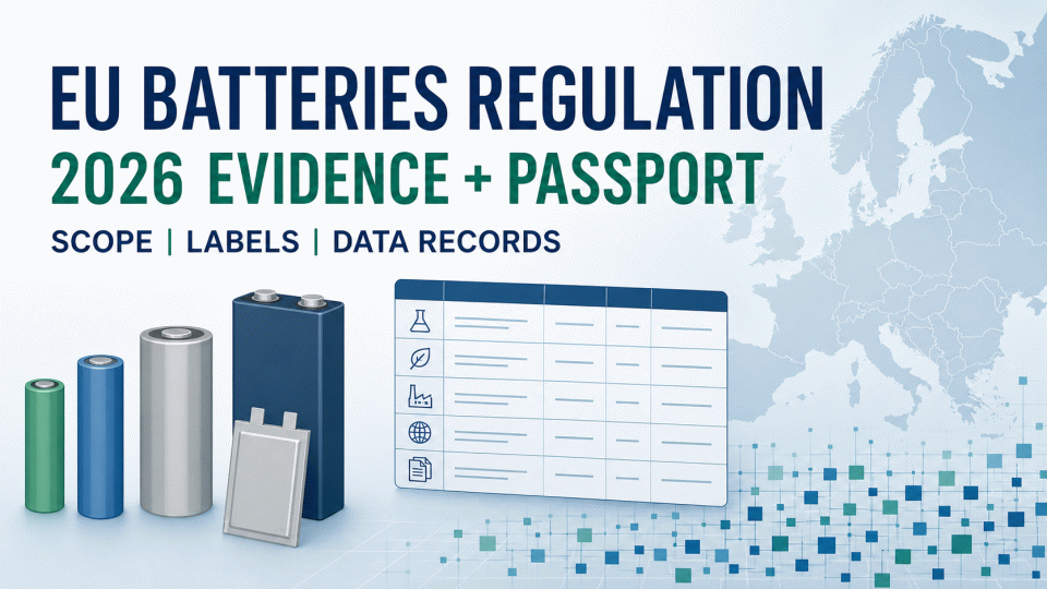 EU Batteries Regulation 2023/1542: 2026 Evidence Review and Battery Passport Preparation