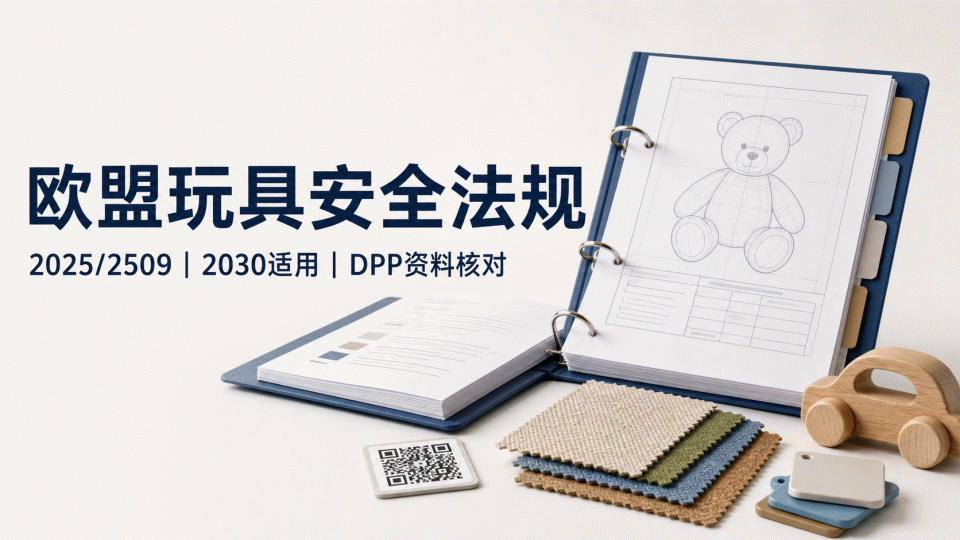 欧盟玩具安全法规（EU）2025/2509：玩具产品与DPP资料核对