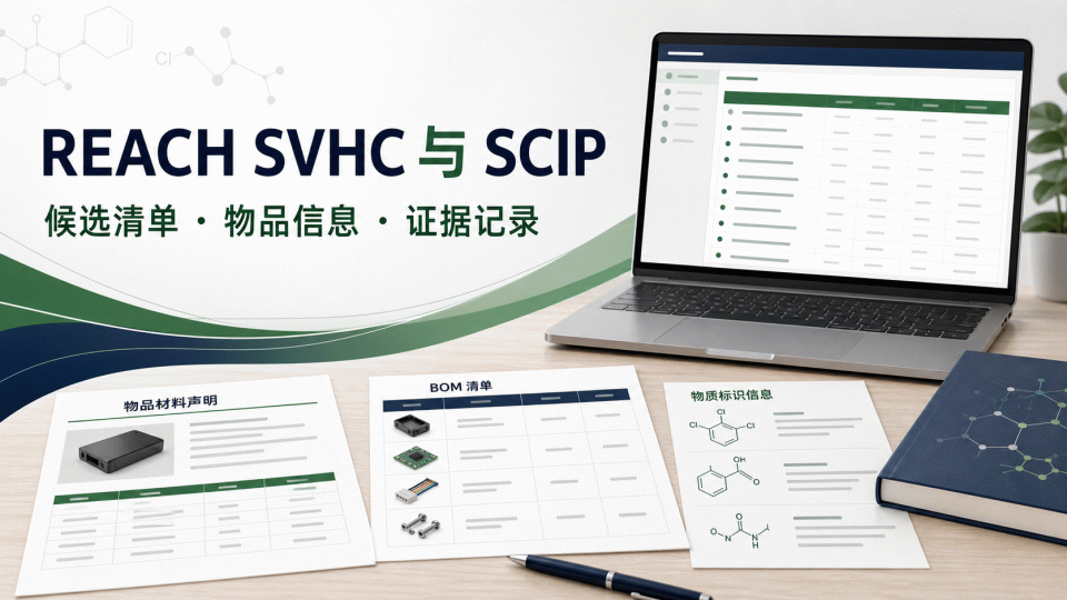 REACH SVHC 与 SCIP：候选清单、物品信息与证据记录