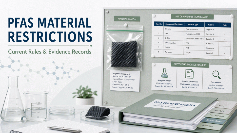 PFAS Material Restrictions: Current Rules and Evidence Records