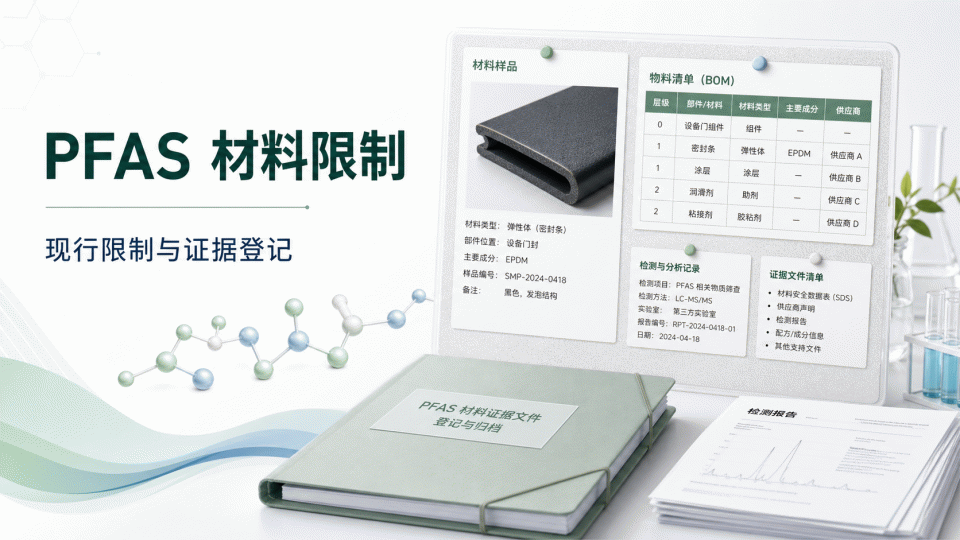 PFAS 材料限制：现行规则与声明资料登记
