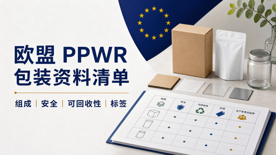 欧盟 PPWR 包装资料清单：按组成、用途与证据逐项核对