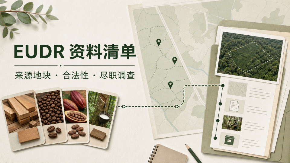 EUDR 欧盟零毁林法规：资料清单与证据链核对