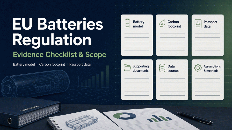 EU Batteries Regulation: 2026 Evidence Checklist and Scope