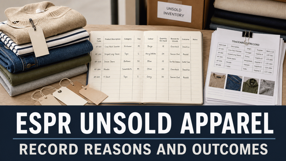 ESPR Unsold Apparel and Footwear: How to Organize Inventory and Disposal Records