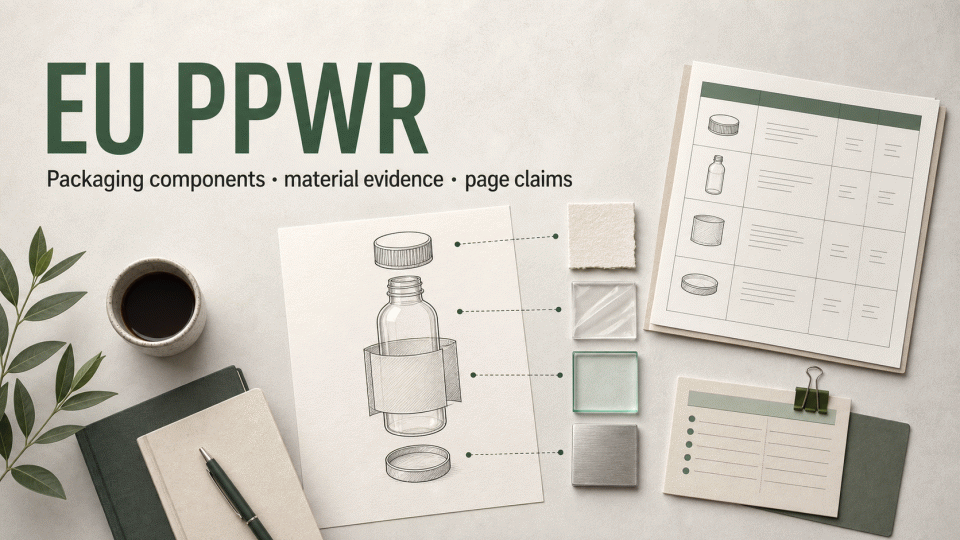 EU PPWR Packaging Evidence Checklist: Components, Materials, and Page Claims
