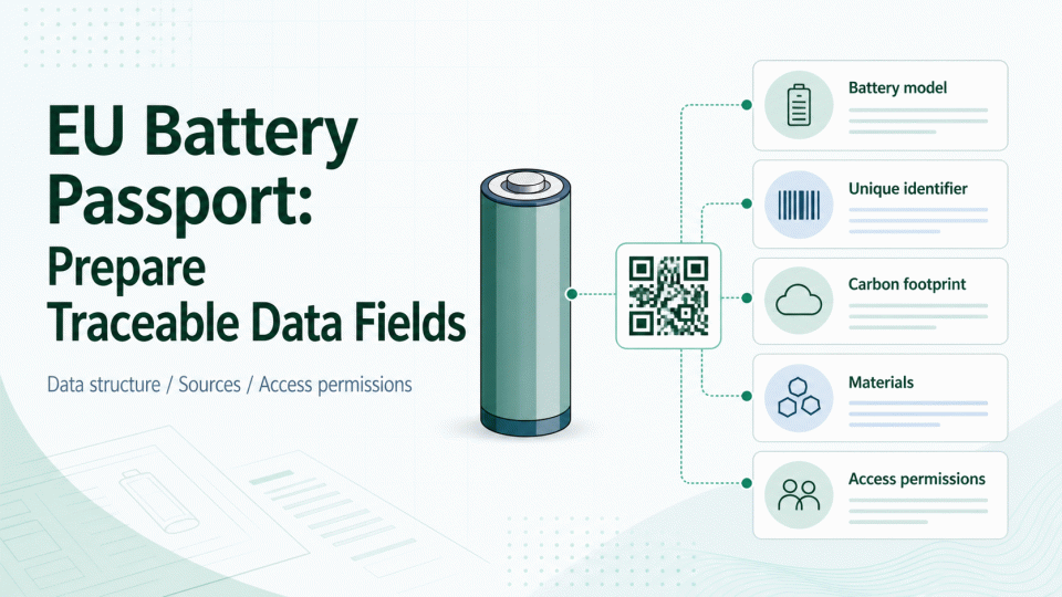 EU Battery Passport: Prepare Traceable Data Fields