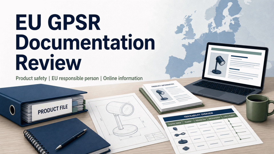 EU GPSR Documentation Review: Product Safety, EU Responsibility and Online Information