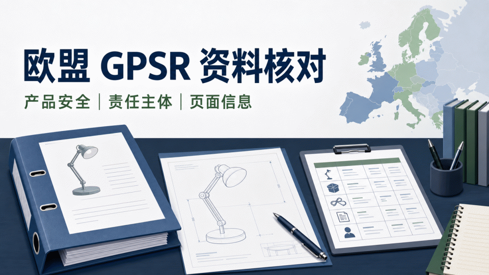 欧盟 GPSR 资料核对：责任主体、产品安全与页面信息